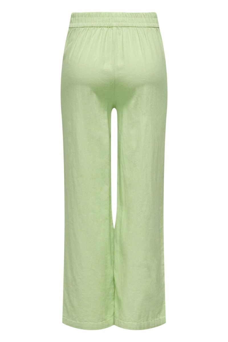 JDY - Bukser - JDY Say Linen Wide Pant - Foam Green