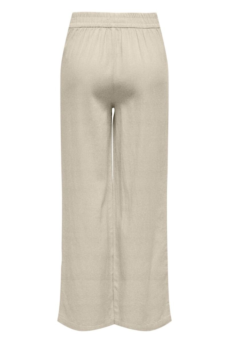 JDY - Bukser - JDY Say Linen Wide Pant - Light Oatmeal 