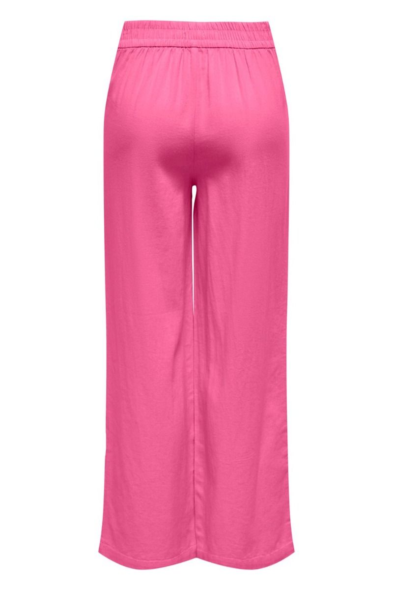 JDY - Bukser - JDY Say Linen Wide Pant - Pink Power