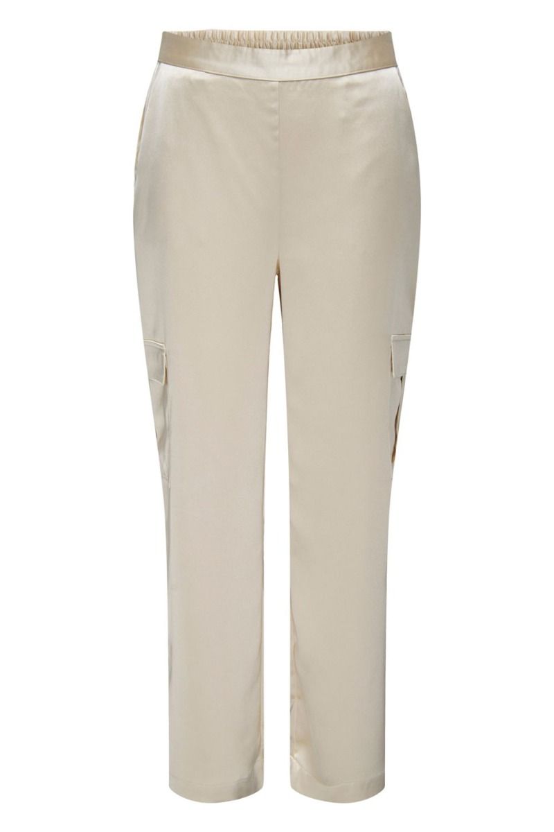 JDY - Bukser - JDY Sheela MW Cargo Wide Pant - Sandshell