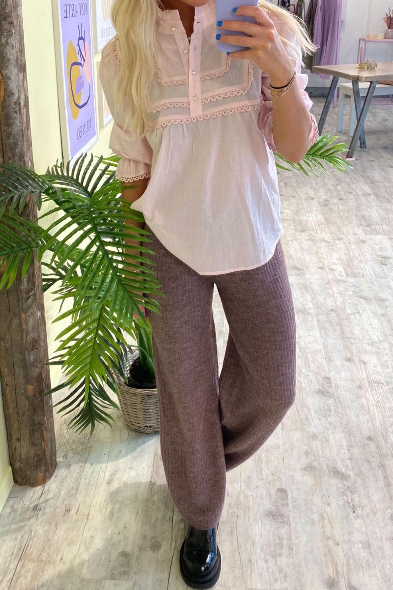JDY - Bukser - Sunday Pant Knt - Rose Taupe