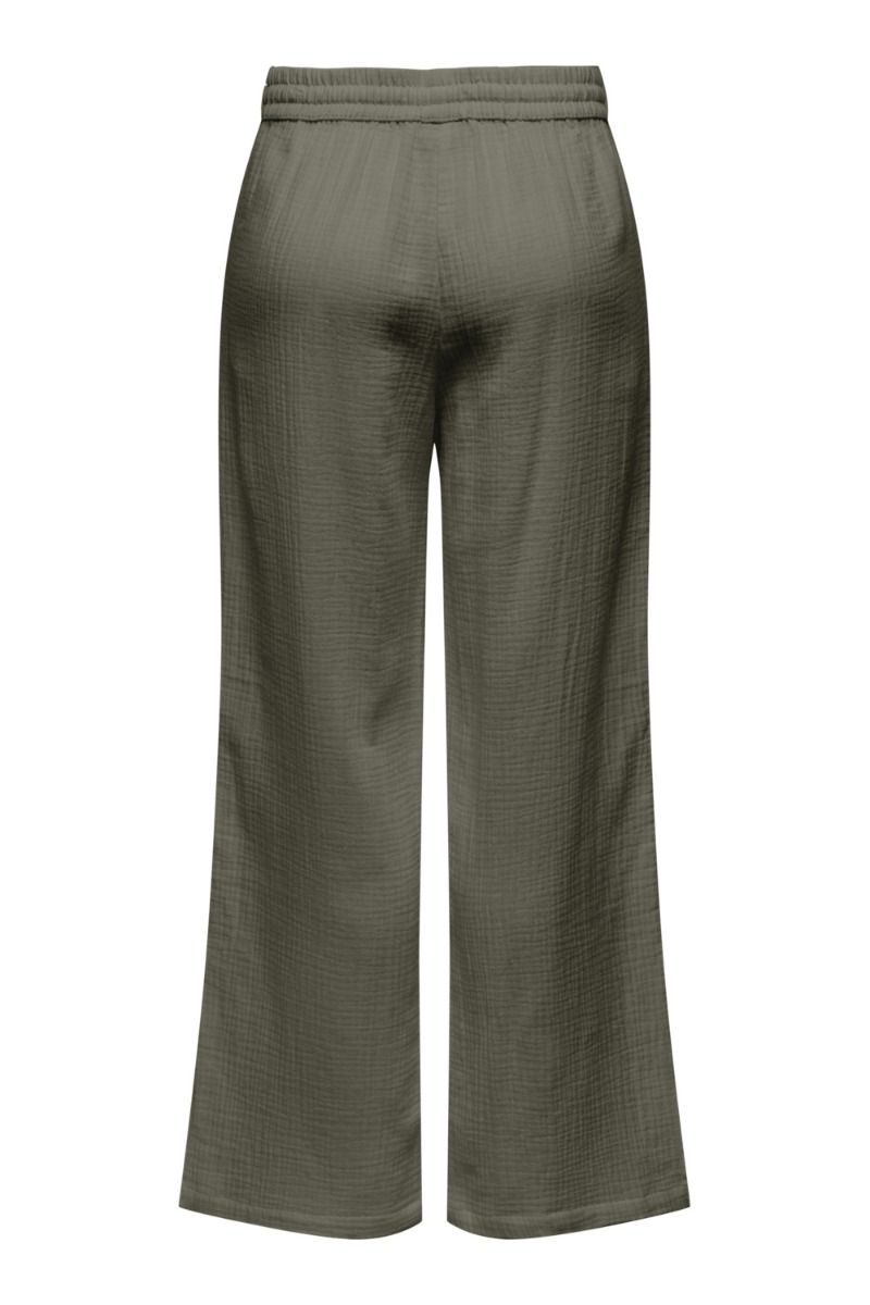 JDY - Bukser - JDY Theis Wide Slit Pant - Kalamata