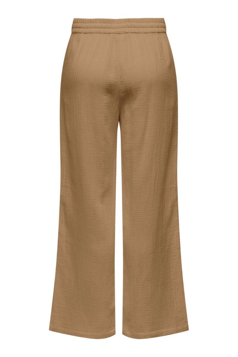 JDY - Bukser - JDY Theis Wide Slit Pants - Brown Sugar
