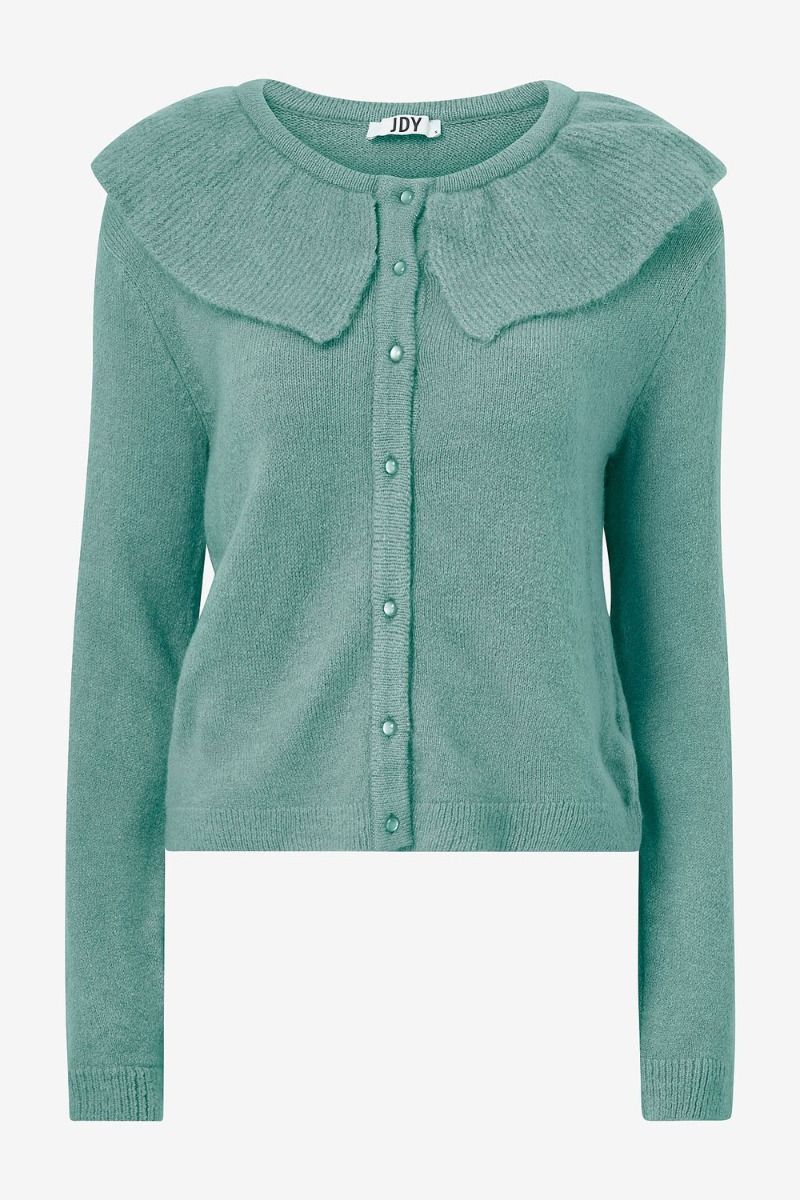 JDY - Cardigan - Camille LS Collar Cardigan KNT - Bristol Blue