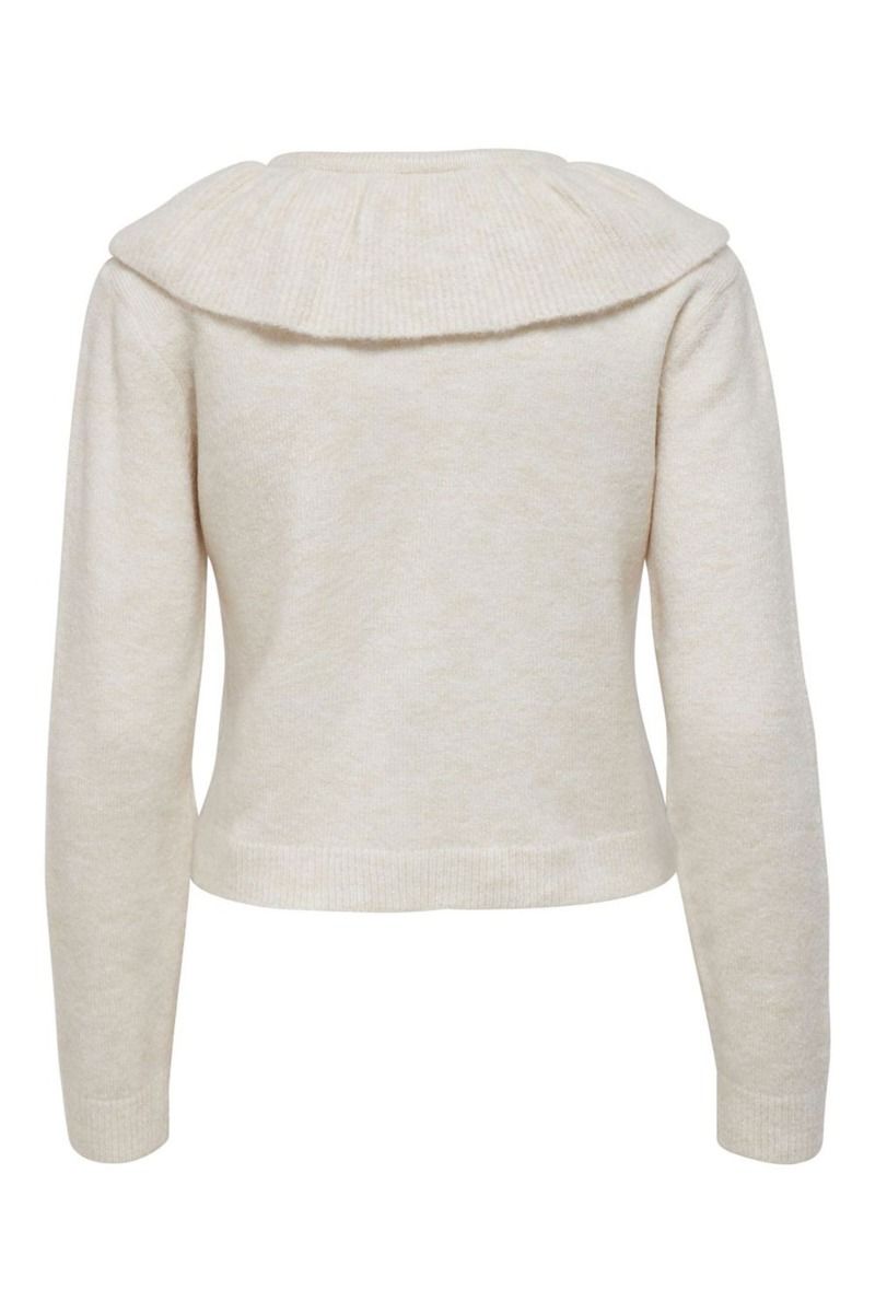 JDY - Cardigan - Camille LS Collar Cardigan KNT - Cloud Dancer