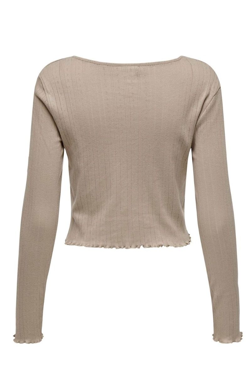 JDY - Cardigan - JDY Salsa Life L/S Cardigan - Simply Taupe