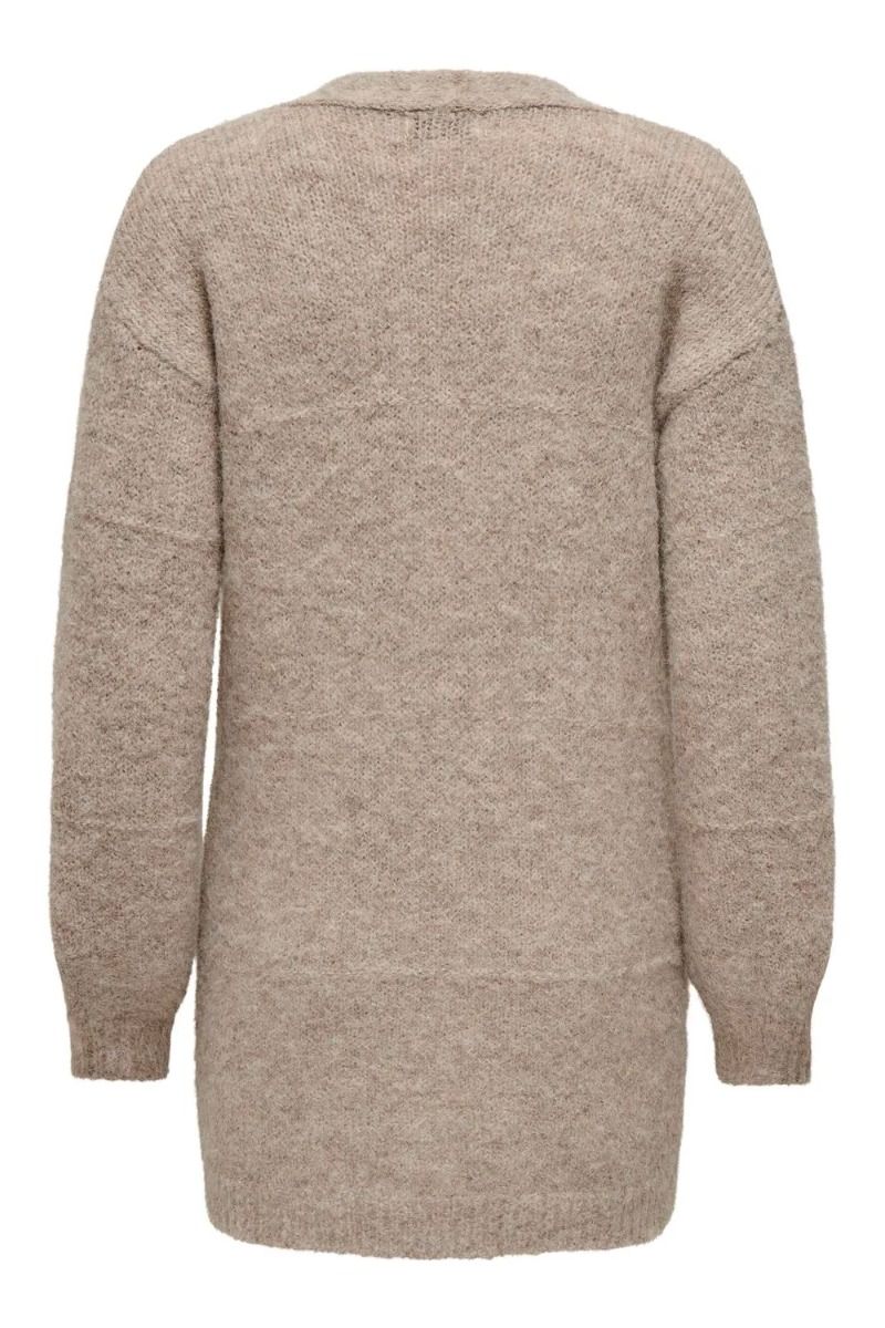 JDY - Cardigan - JDY Zoey Life L/S Open Cardigan - Chateau Gray Melange