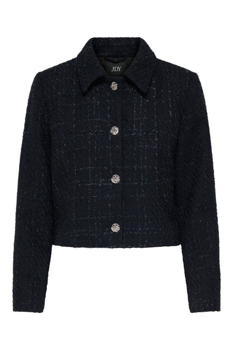 JDY - Jakke - Denver L/S Boucle Blazer - Total Eclipse