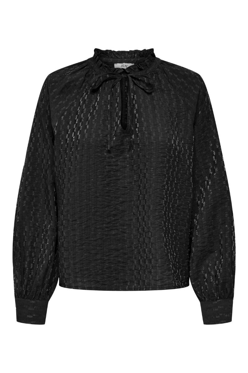 JDY - Bluse - Jdyfina L/S Top Wvn - Black