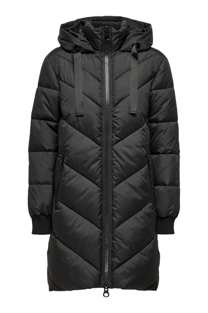 JDY - Jakke - Skylar Padded Hood Jacket - Black