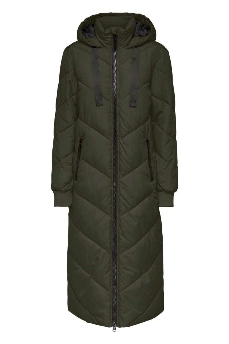 JDY - Jakke - Skylar X-long Padded - Forest Night