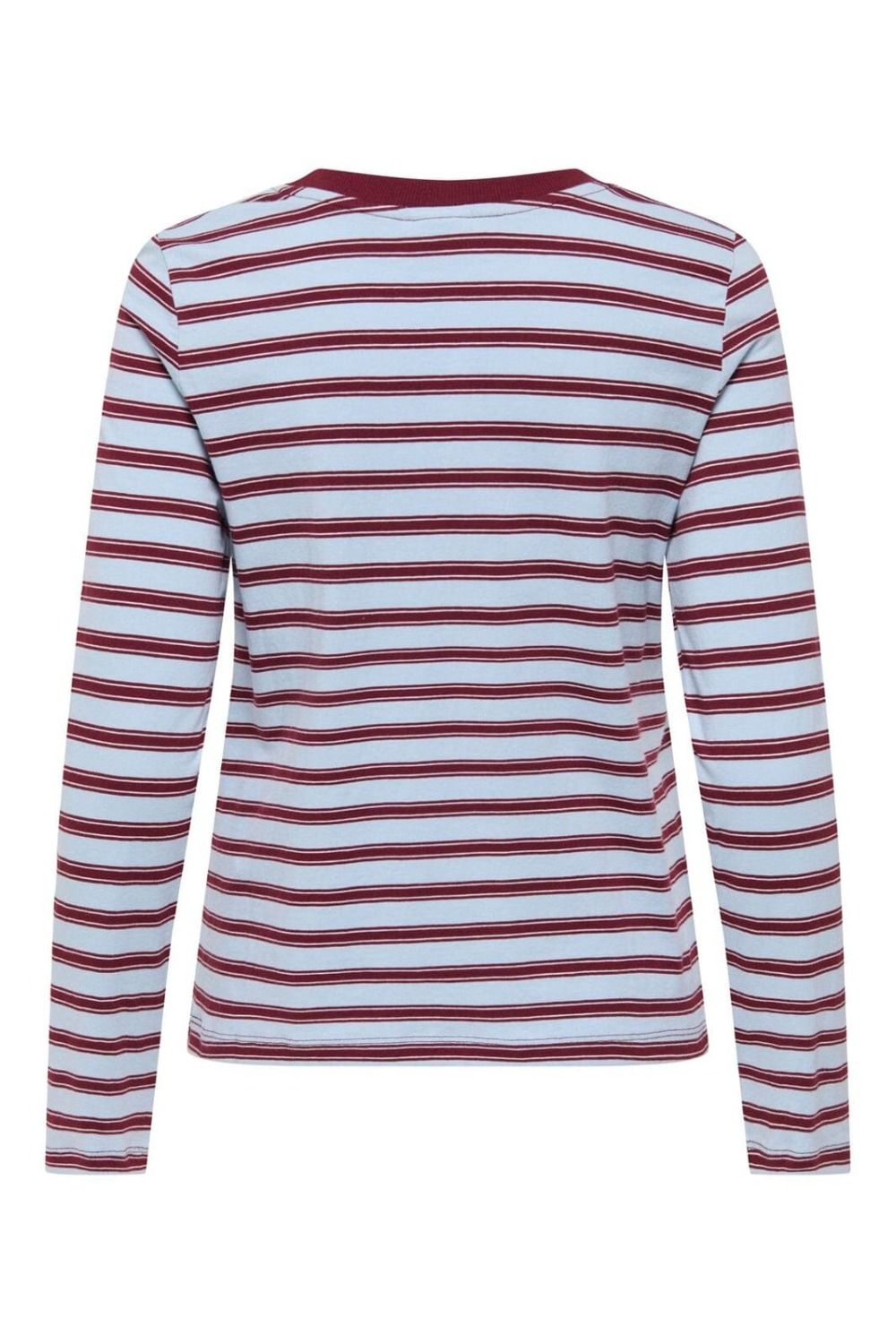 JDY - Bluse - JDY Pisa LS Print Top - Cashmere Blue/Chelsea Stripe Heart