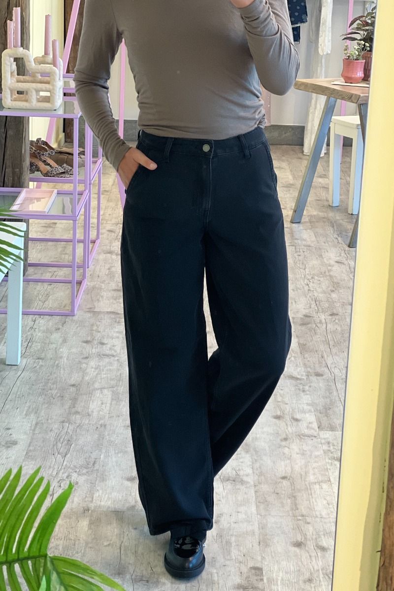 JDY - Jeans - JDY Sansa Hw Straight Jeans - Black Denim