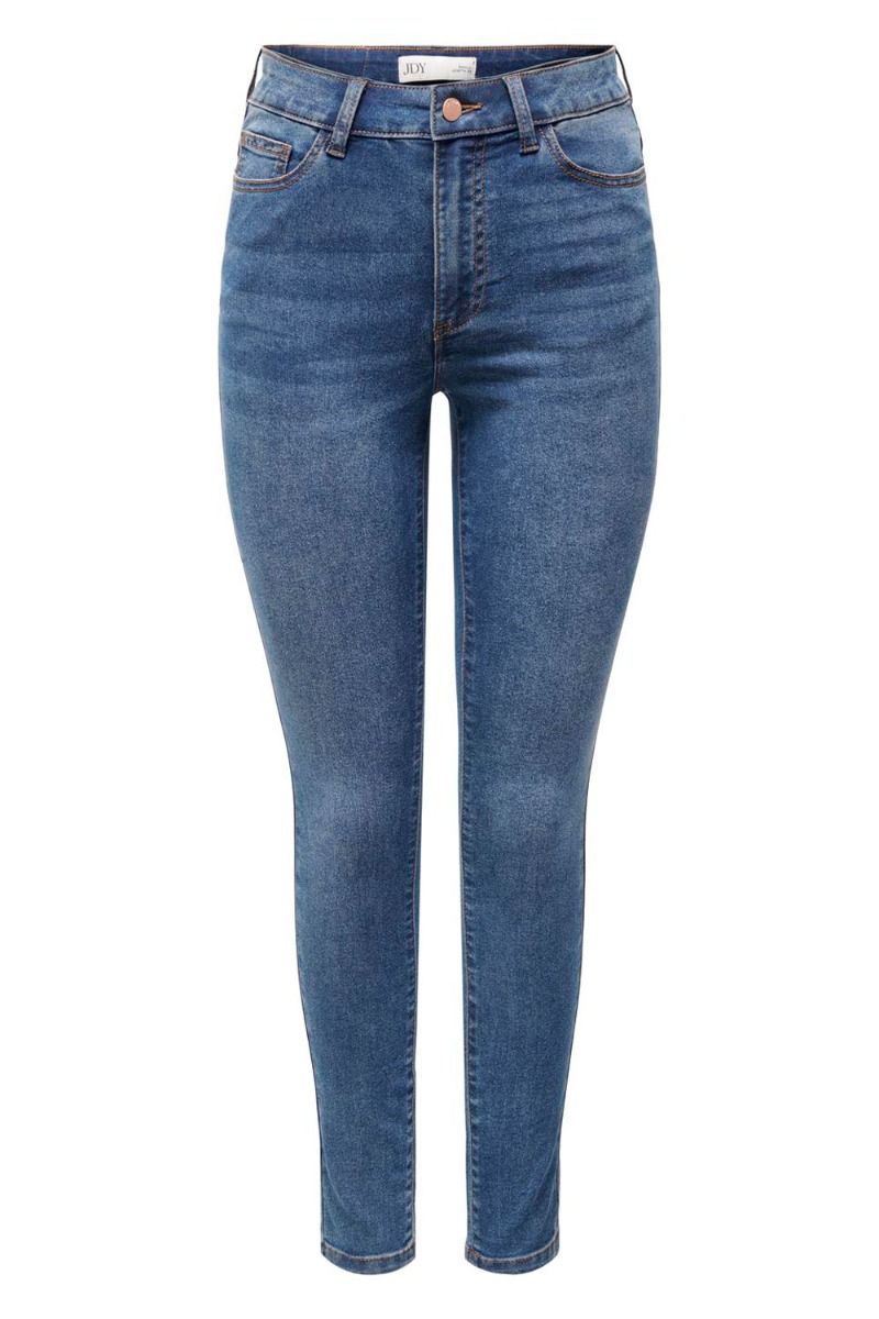 JDY - Jeans - JDY Tulga Anni HW Ank Skinn Jeans Mix - Medium Blue Denim