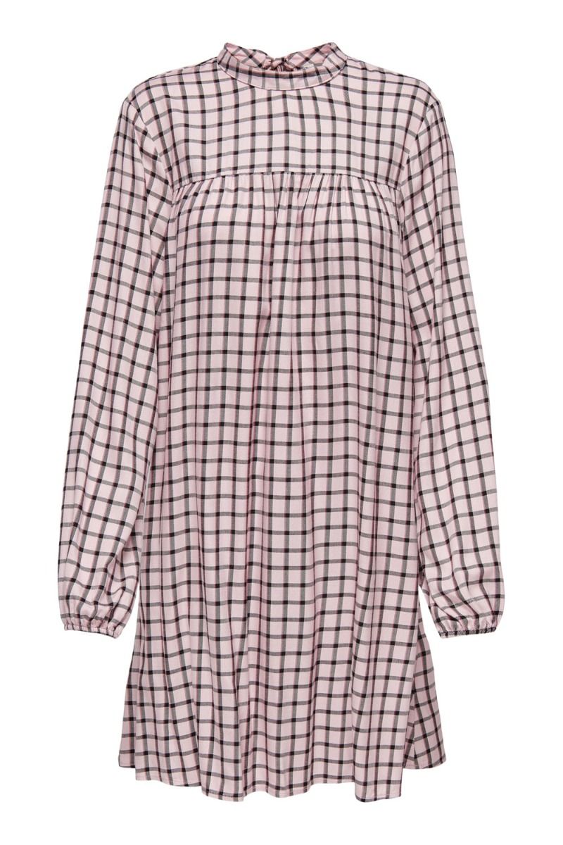 JDY - Kjole - Anabelle L/S Bow Dress - Pink Lady