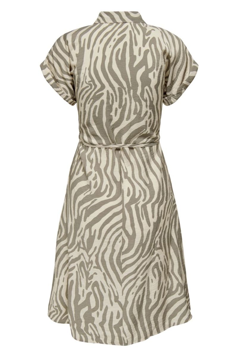 JDY - Kjole - JDY Camille SS Shirt Dress - Sandshell/Vetiver