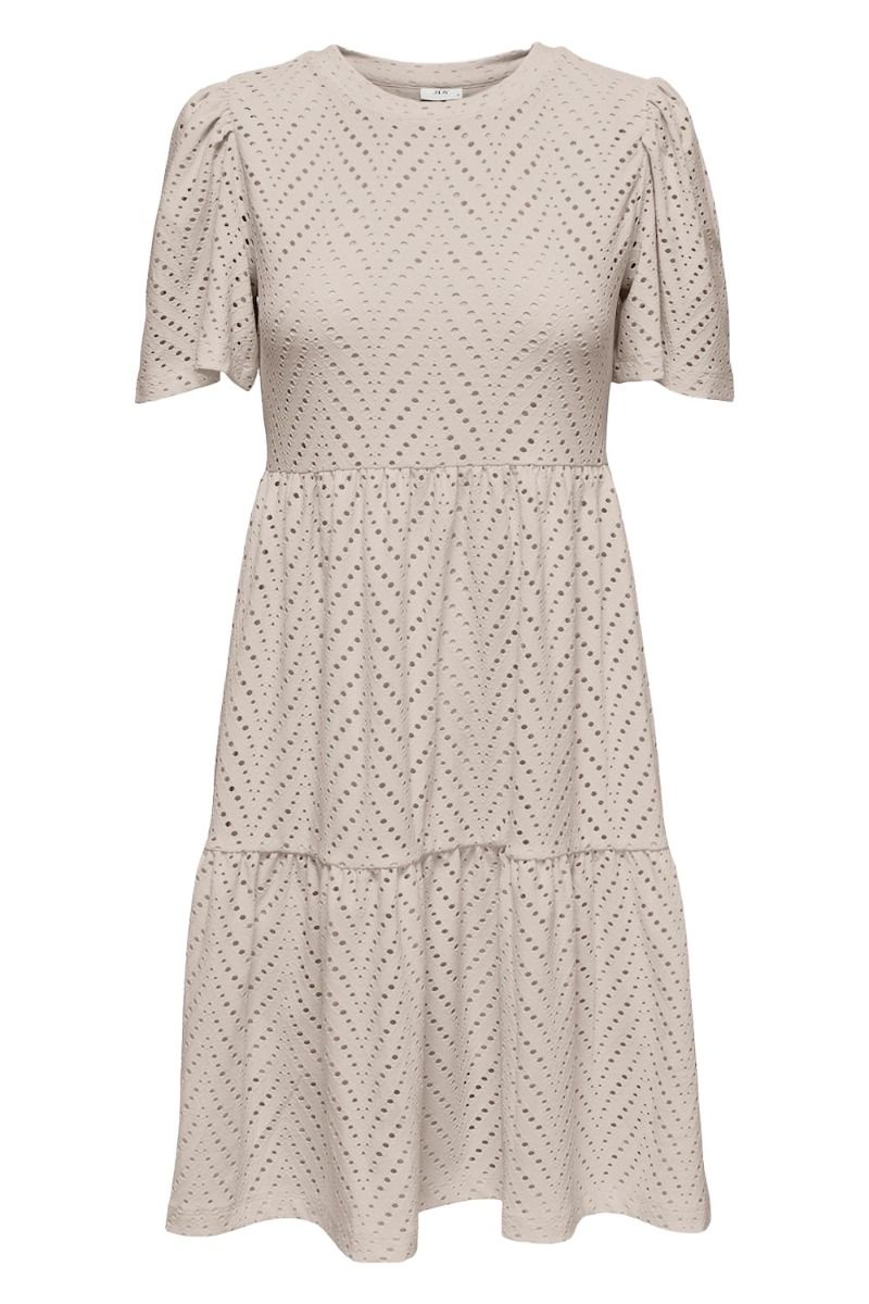 JDY - Kjole - JDY Carla Cathinka S/S Dress - Chateau Gray