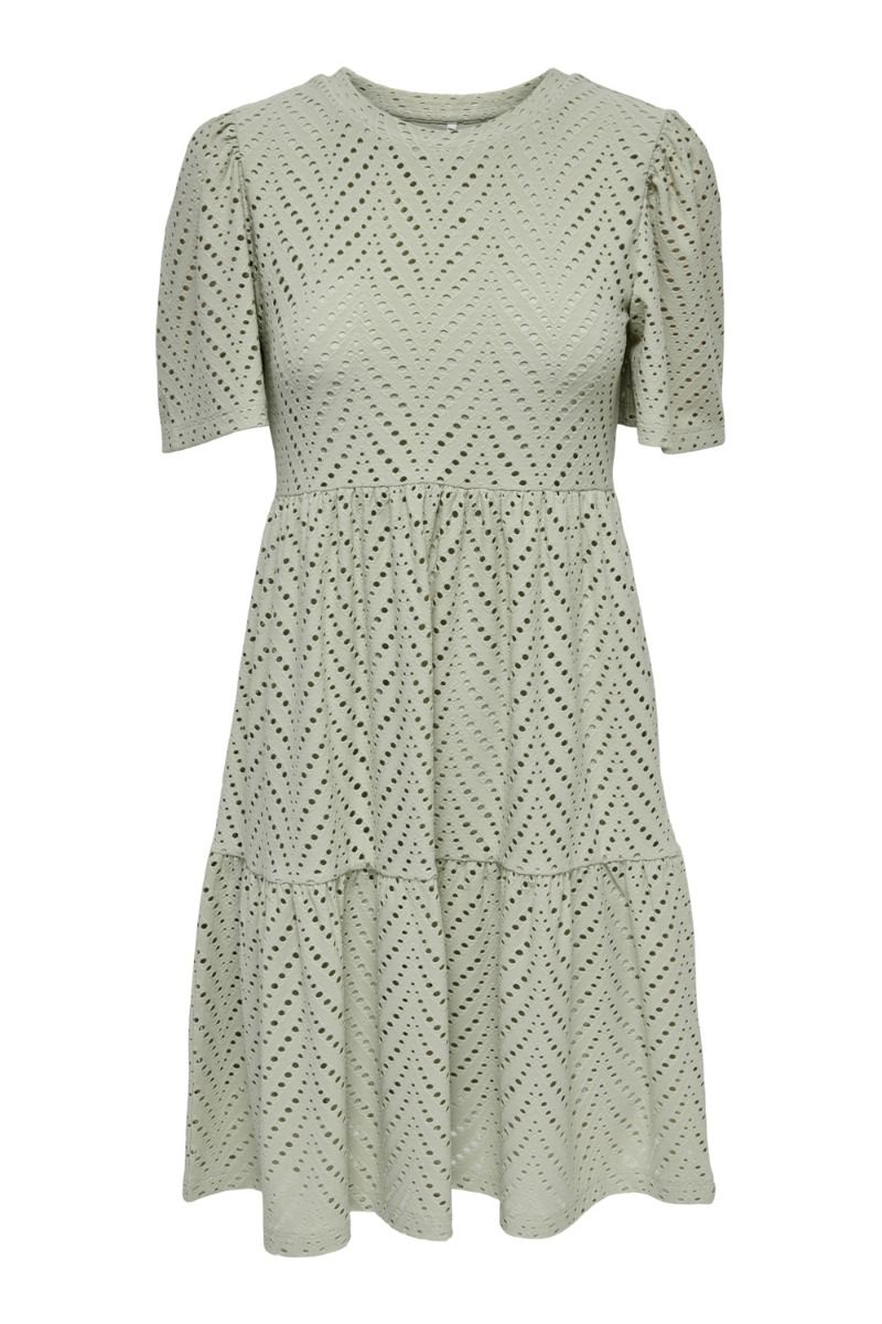 JDY - Kjole - JDY Carla Cathinka S/S Dress - Desert Sage