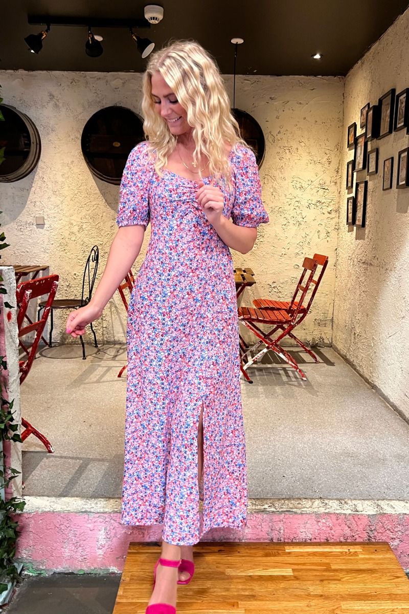 JDy - Kjole - JDY Daisy S/S Midi Dress - Provence