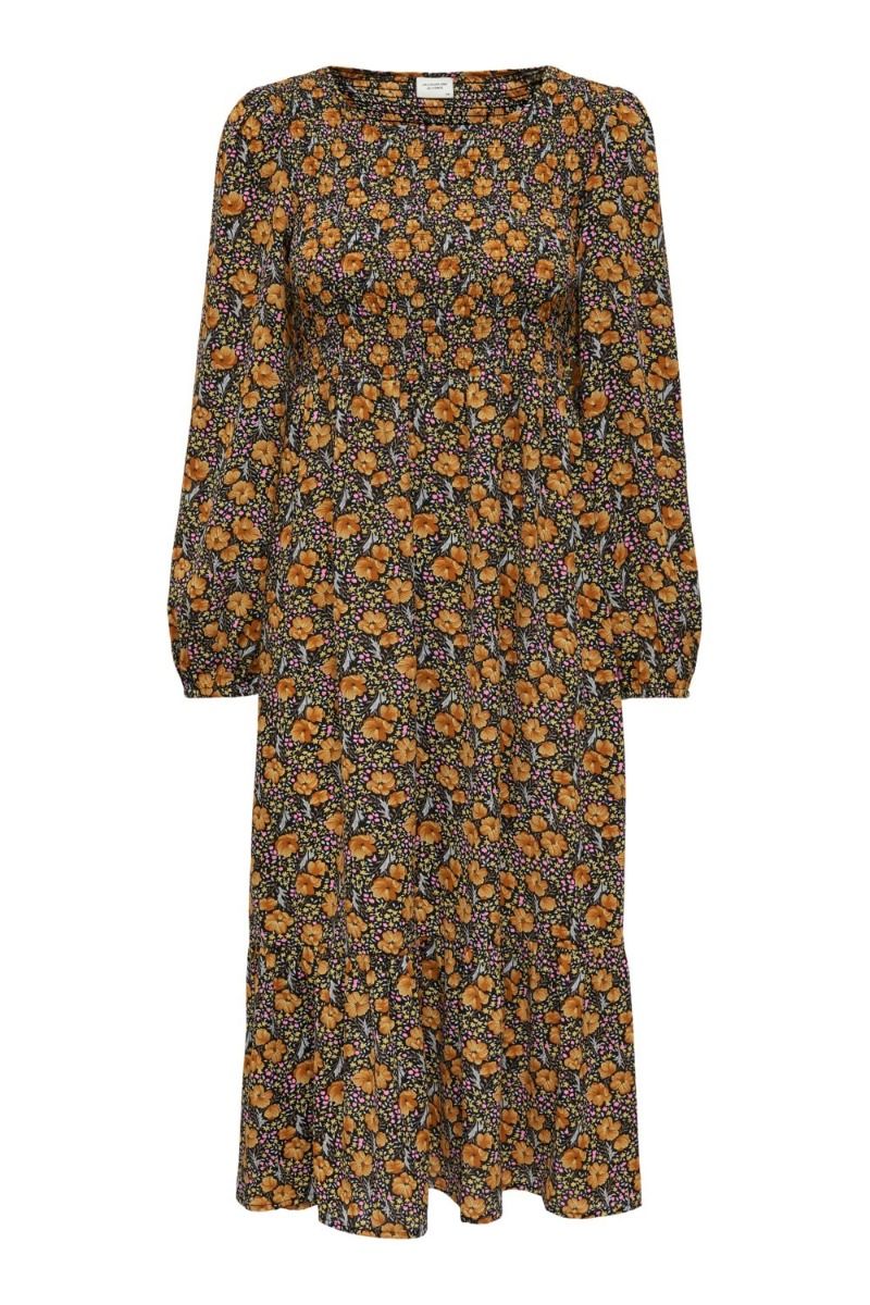 JDY - Kjole - Drew Life LS Above Calf Dress - Black