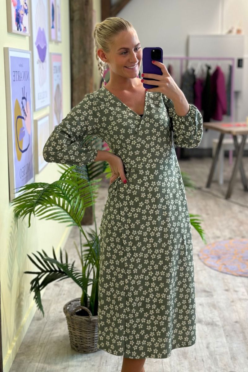 JDY - Kjole - JDY Ibi 7/8 Wrap Dress - Sea Spray