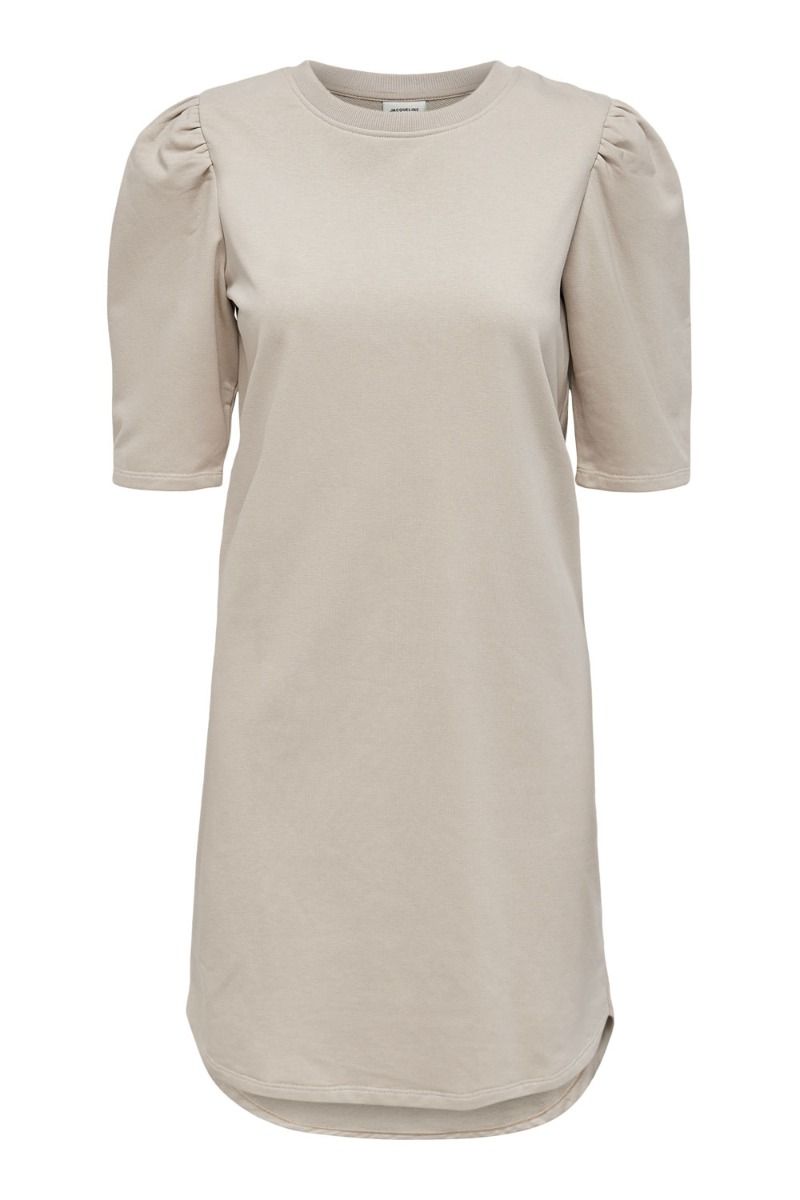 JDY - Kjole - Bine Ivy Life 2/4 Puff Dress - Chateau Gray