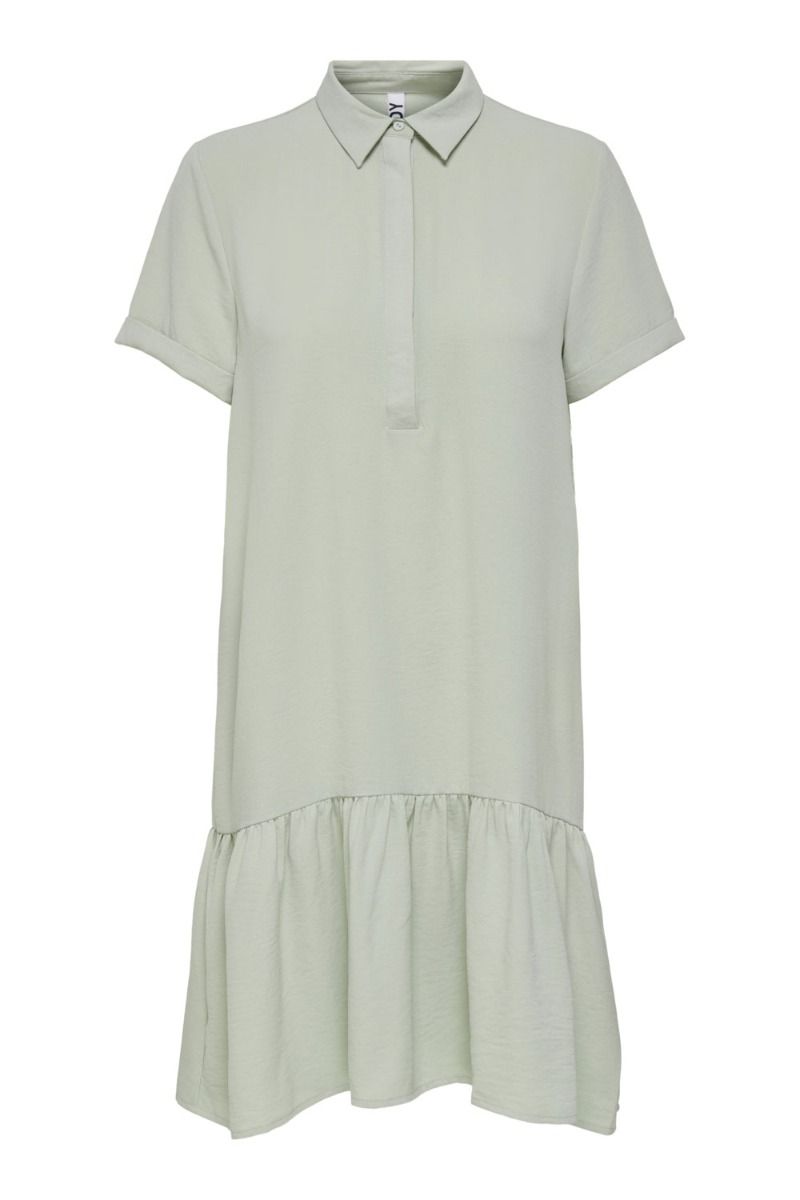 JDY - Kjole - Lion S/S Placket Dress - Mineral Gray