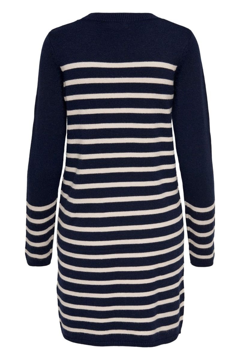 JDY - Kjole - JDY Marco L/S Striped Dress Knit - Sky Captain