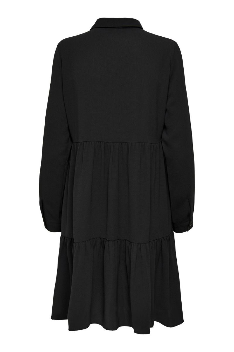 JDY - Kjole - JDY Piper L/S Shirt Dress - Black