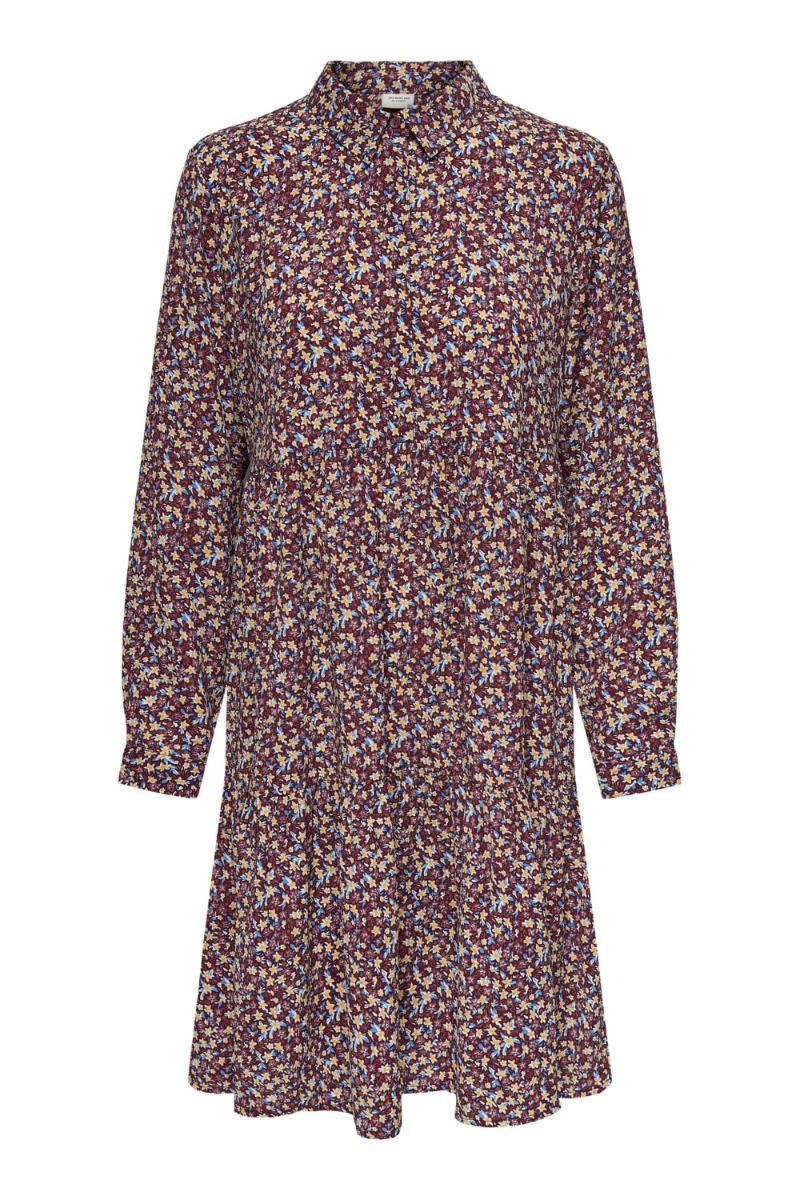 JDY - Kjole - Piper L/S Shirt Dress - Rhododendron