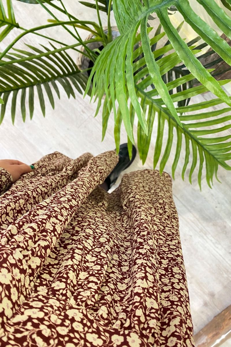 JDY - Kjole - Piper LS Shirt Dress - Zinfandel/Simple Flower