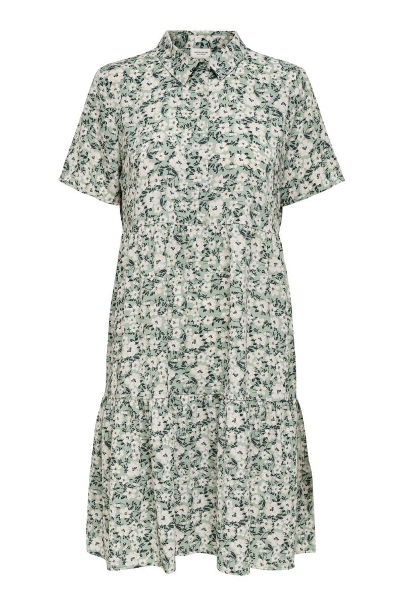 JDY - Kjole - Piper SS Shirt Dress - Jadeite