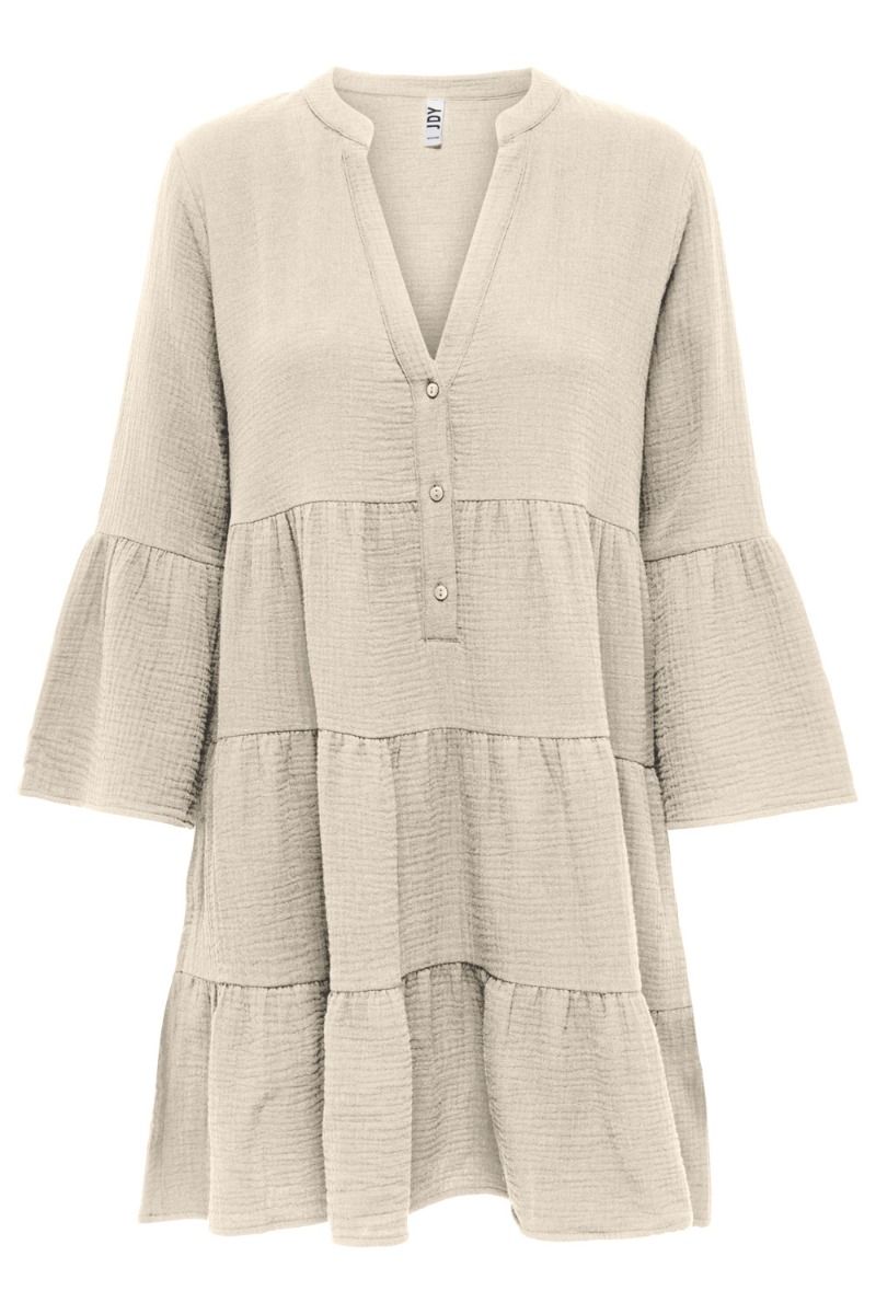 JDY - Kjole - JDY Theis 7/8 Dress - Tapioca