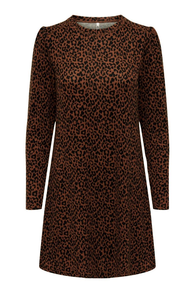 JDY - Kjole - JDY Tonsy L/S Dress - Acorn Leo