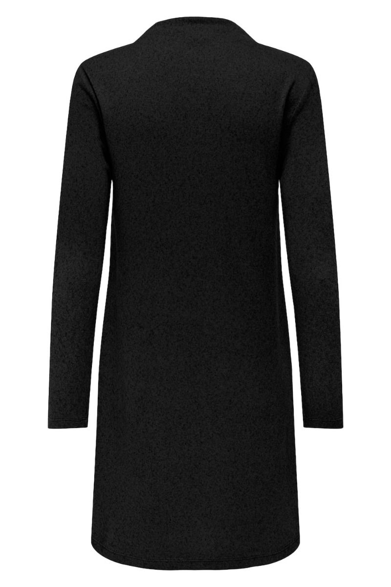 JDY - Kjole - JDY Tonsy L/S Funnel Dress - Black