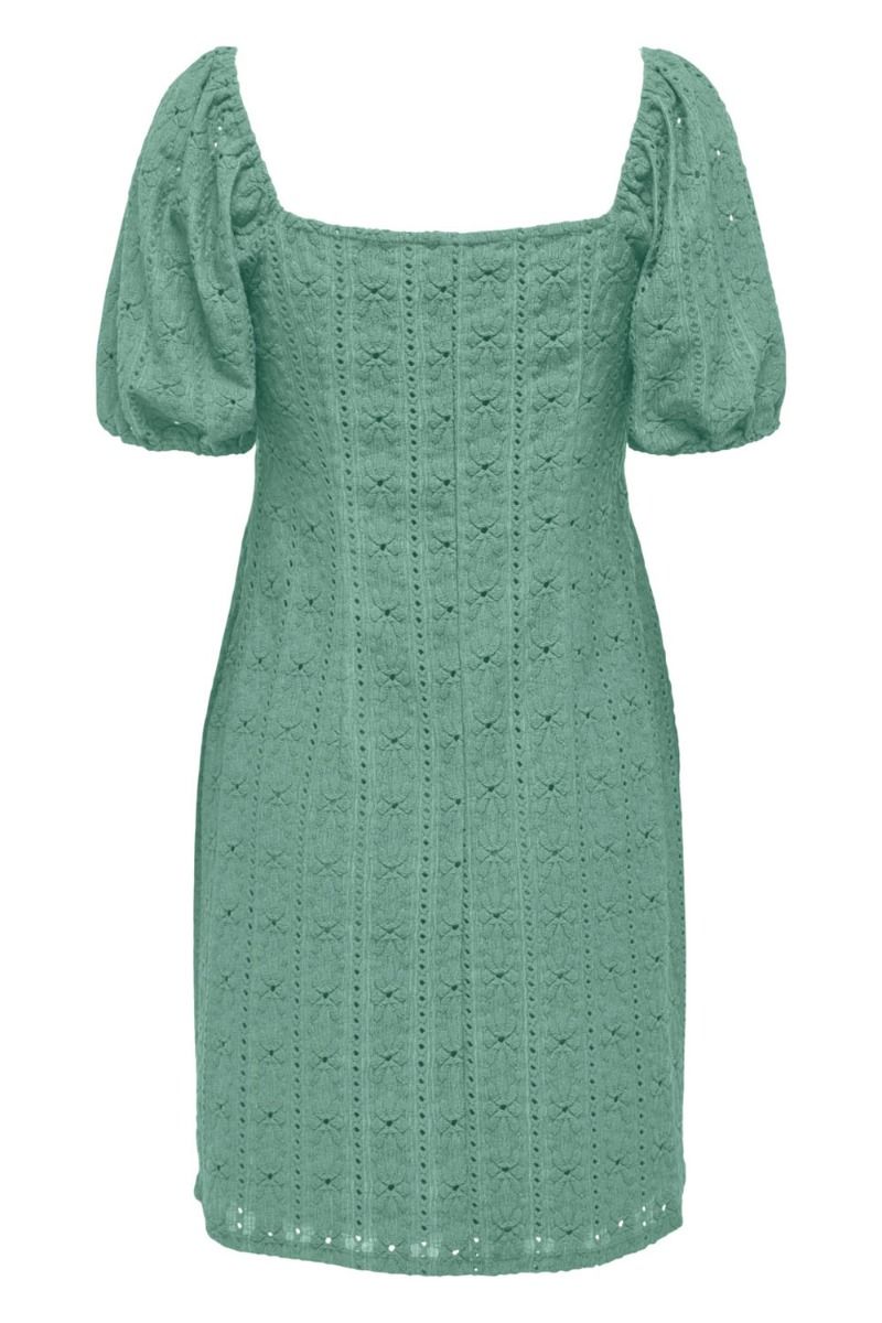 JDY - Kjole - JDY Willow Bow Cutting - Granite Green