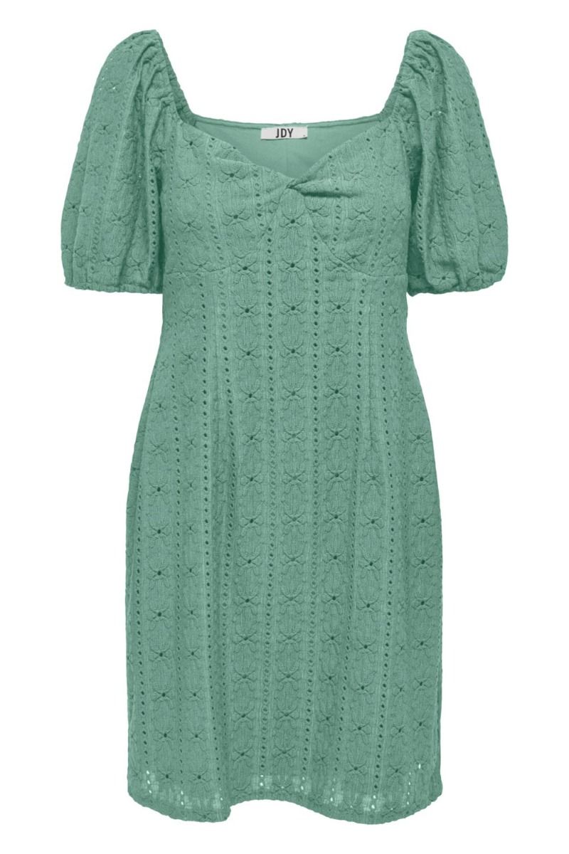 JDY - Kjole - JDY Willow Bow Cutting - Granite Green