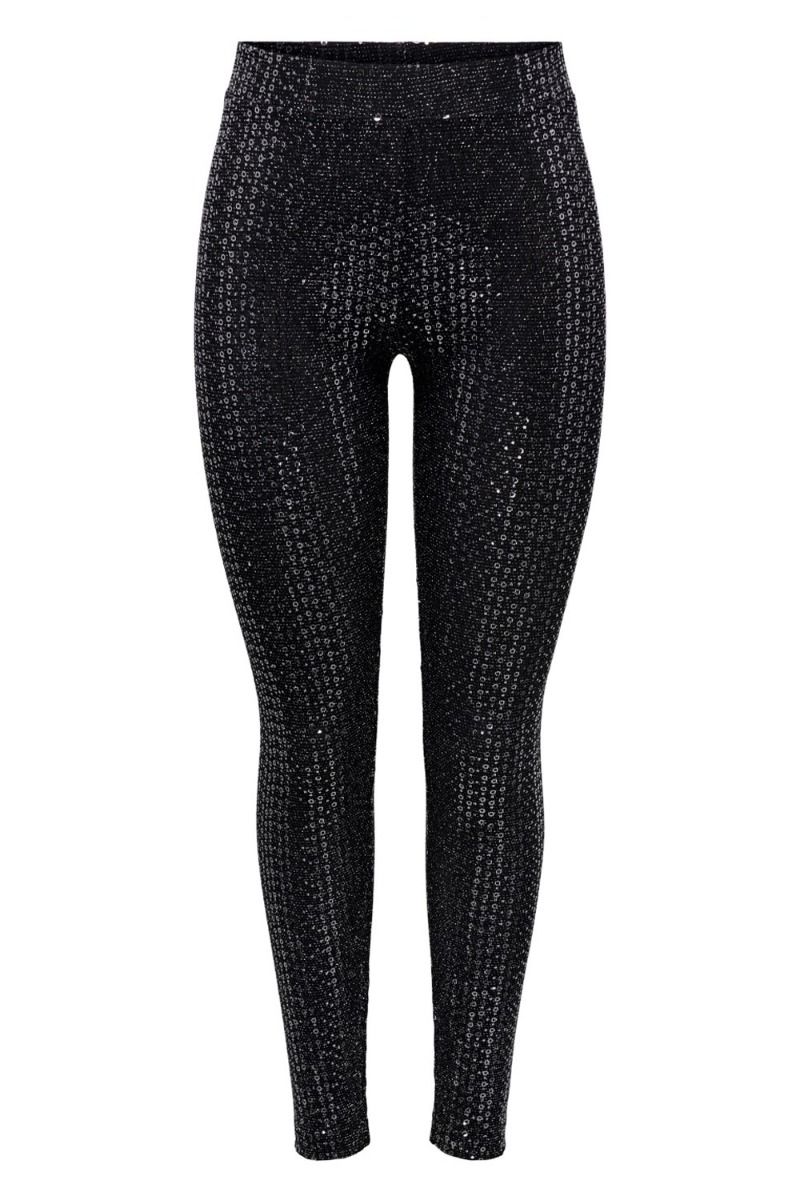 JDY - Bukser - JDY Shila Leggings - Black/Black