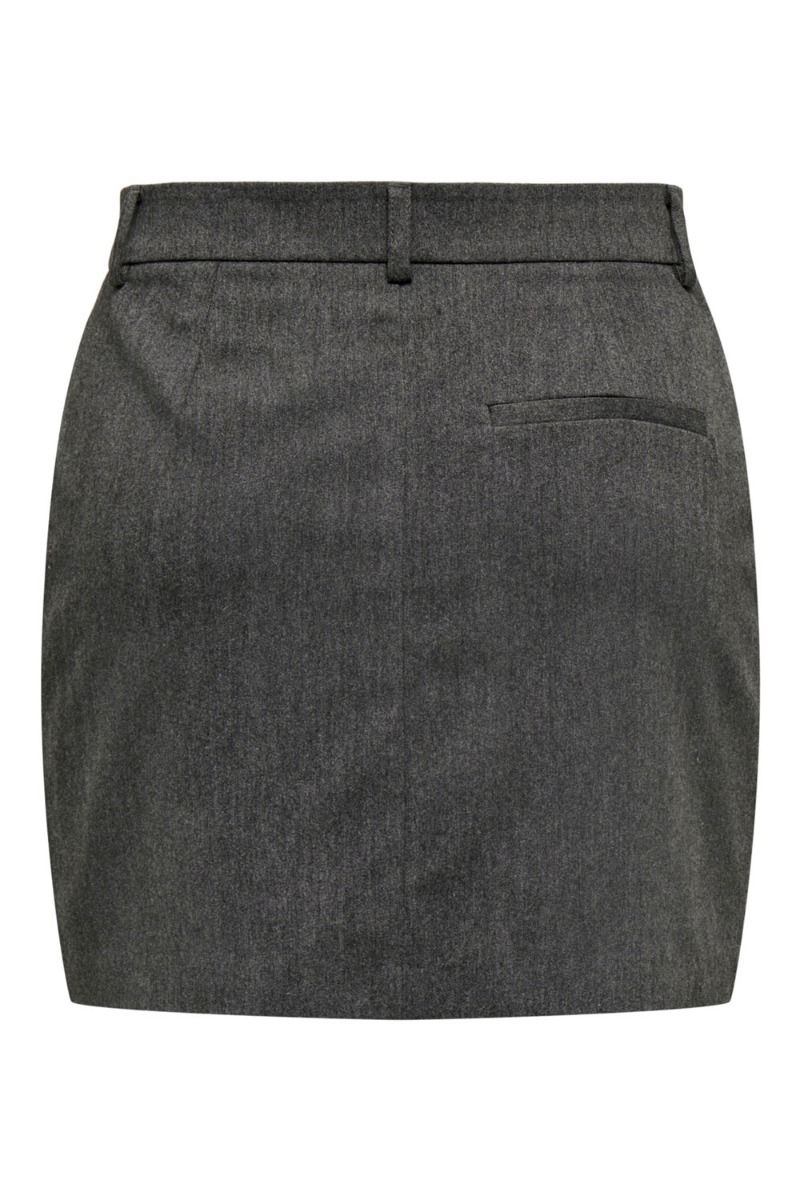 JDY - Nederdel - JDY Sabina HW Skirt - Dark Grey