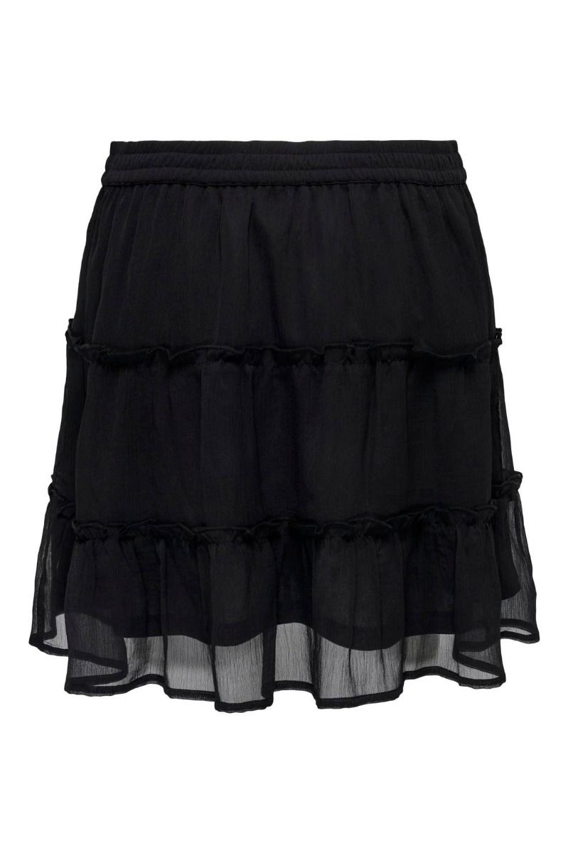JDY - Nederdel - JDY Melly Skirt Wvn - Black