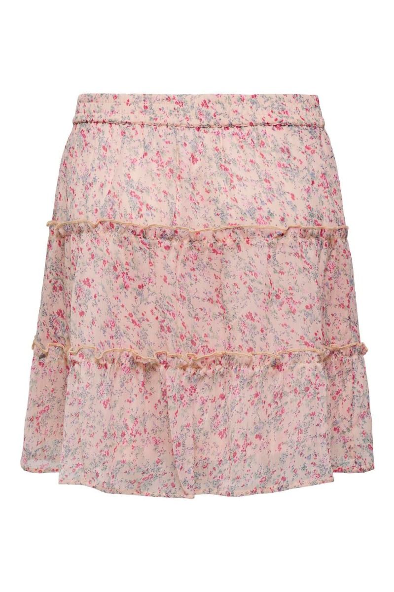 JDY - Nederdel - JDY Melly Skirt Wvn - Peach Whip