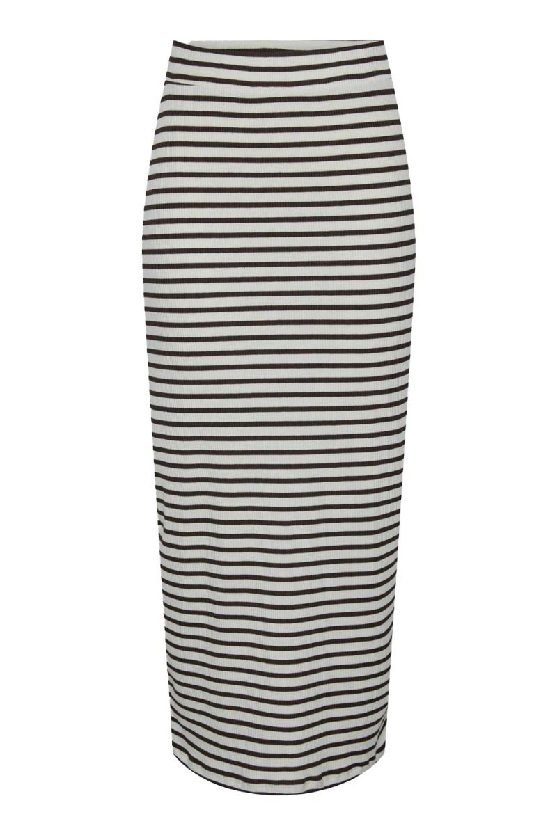 JDY - Nederdel - JDY Solar Midcalf Skirt - Cloud Dancer