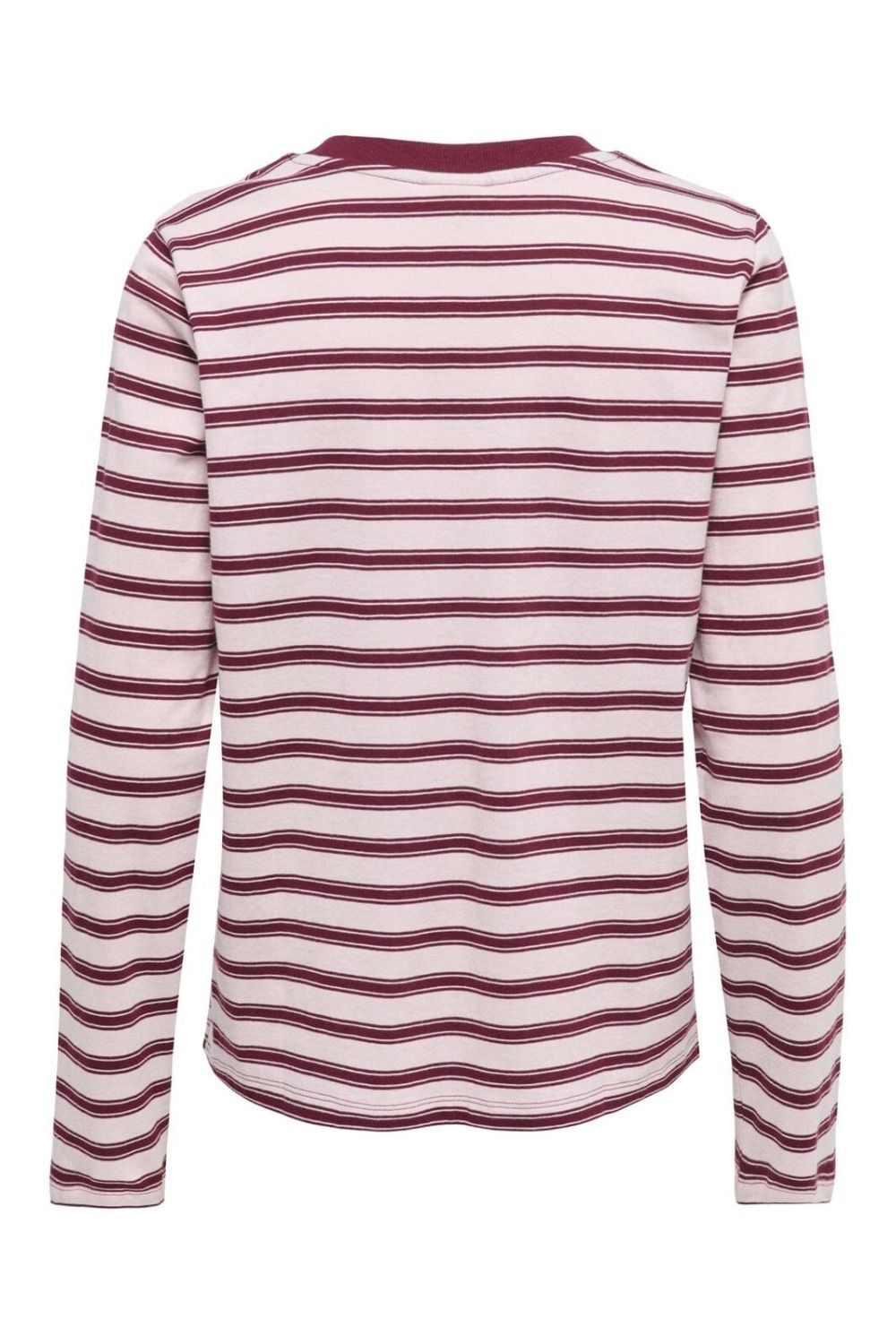 JDY - Bluse - Pisa LS Print Top - Chalk Pink/Chelsea Stripe Heart