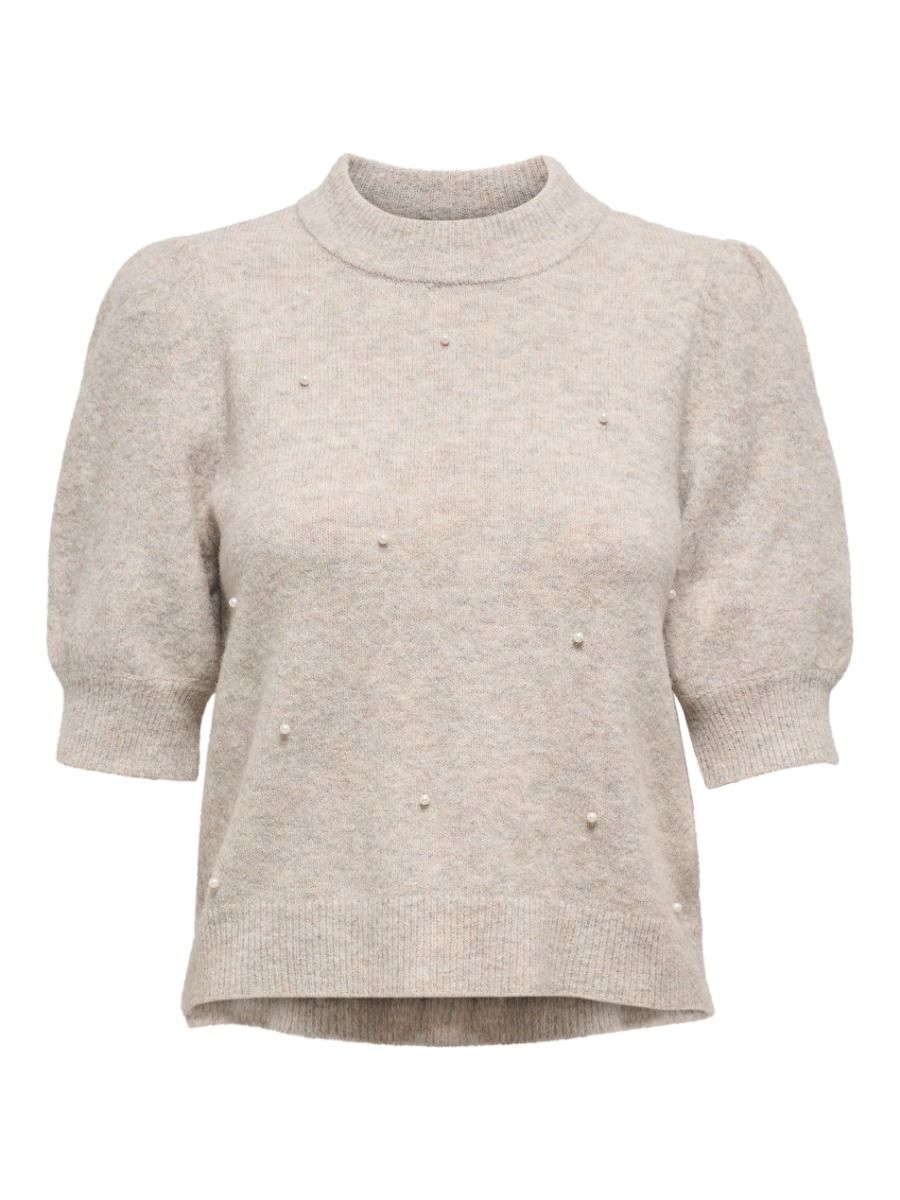 JDY - Strik - Rue Life 2/4 Pearl Pullover - Chateau Gray