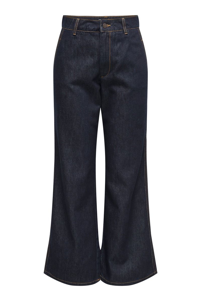 JDY - Jeans - Jdy New Sansa Hw Straight Jeans - Dark Blue Denim