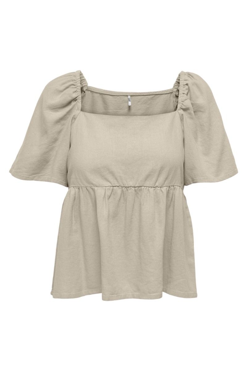 JDY - Top - JDY Say 2/4 Top - Oatmeal