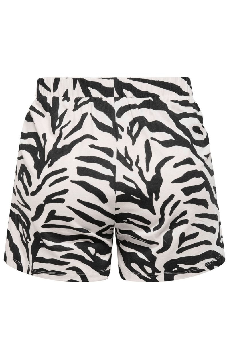 JDY - Shorts - JDY Bibi Shorts - Cloud Dancer/Black Zebra