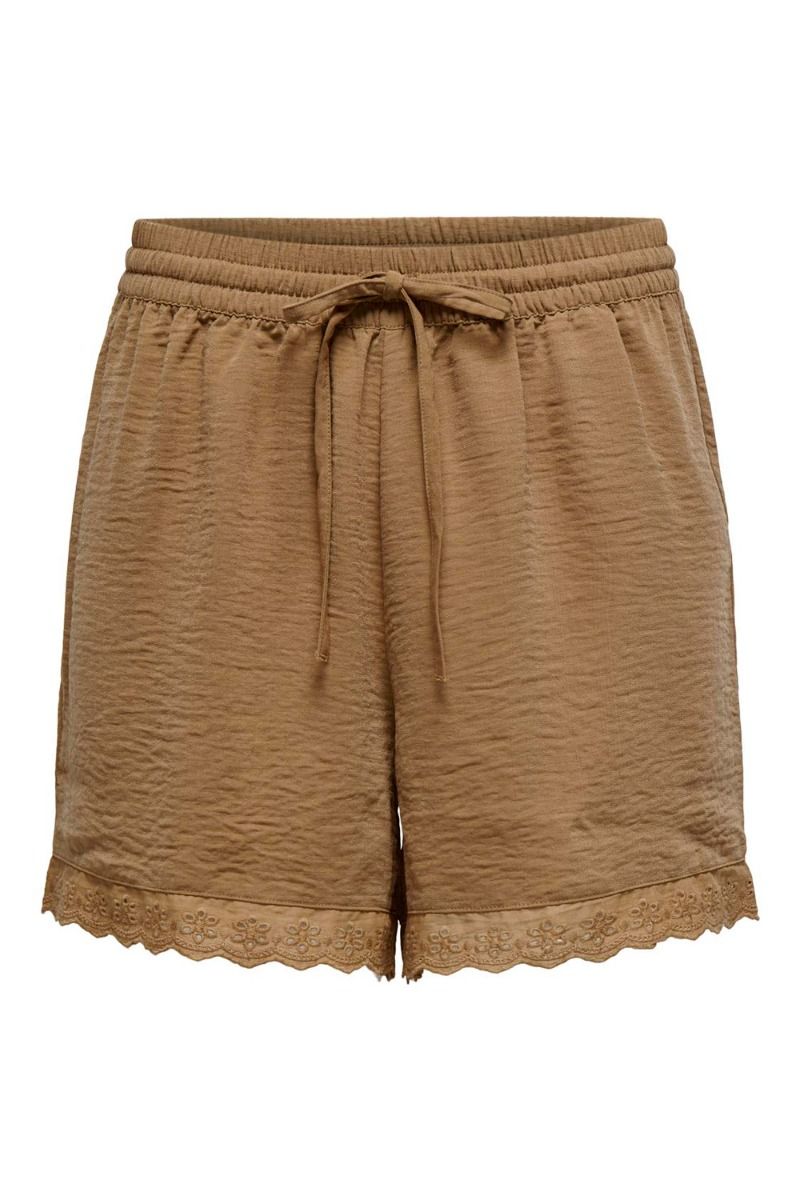 JDY - Shorts - JDY Rachel Lace HW Shorts - Toasted Coconut
