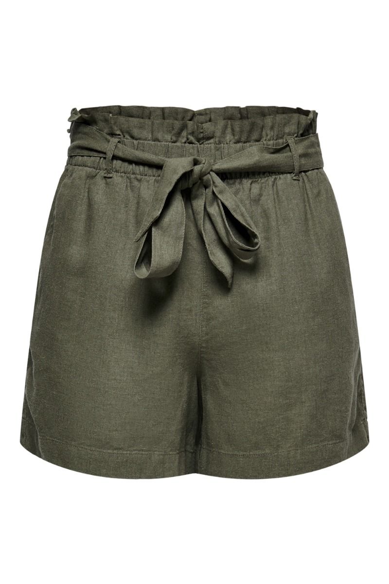 JDY - Shorts - JDY Say MW Linen Shorts - Kalamata 