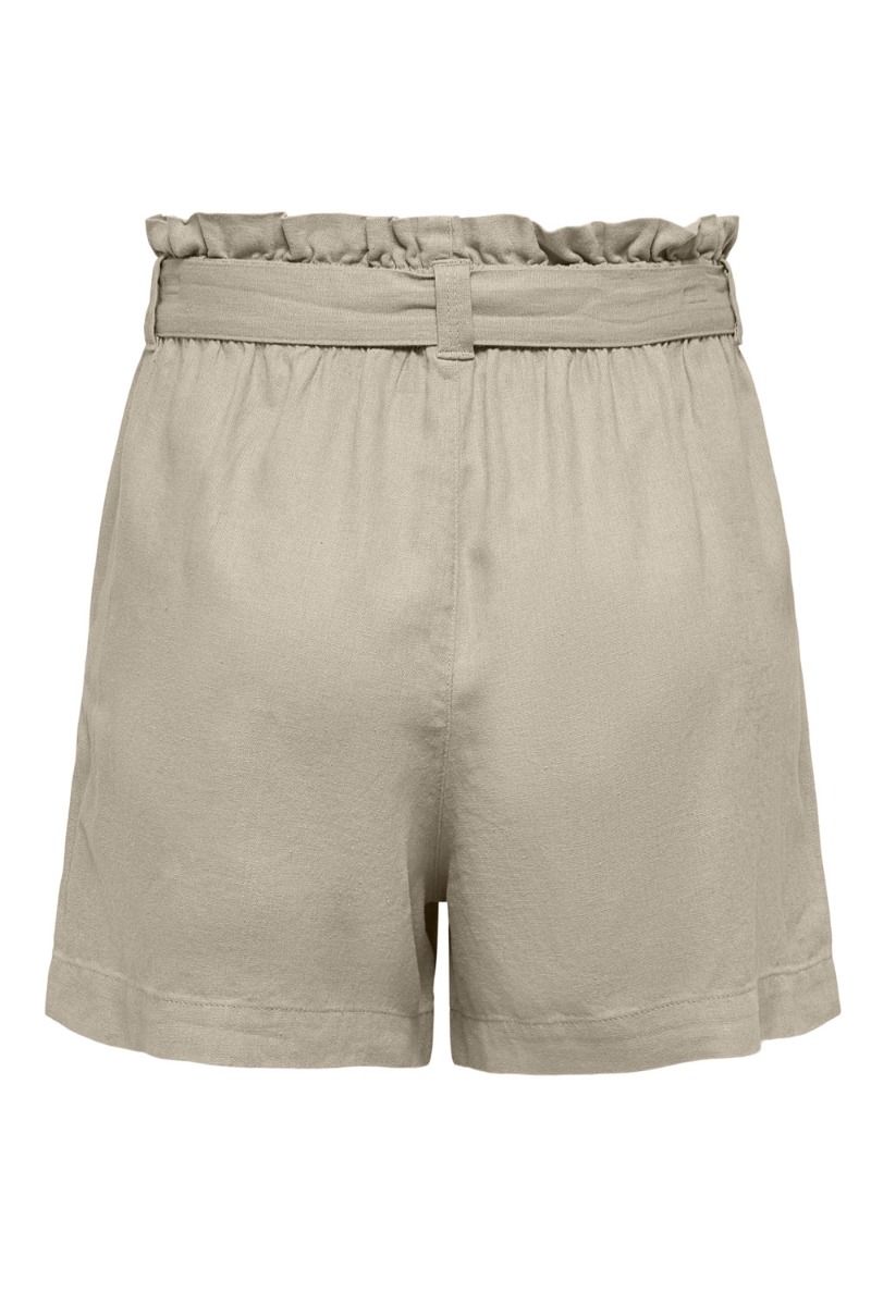 JDY - Shorts - JDY Say MW Linen Shorts WNM - Oatmeal